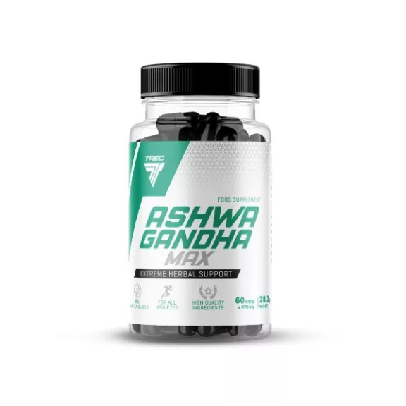 Trec Nutrition - Ashwagandha MAX - 60 kapszula Trec Nutrition - Ashwagandha MAX - 60 kapszula
