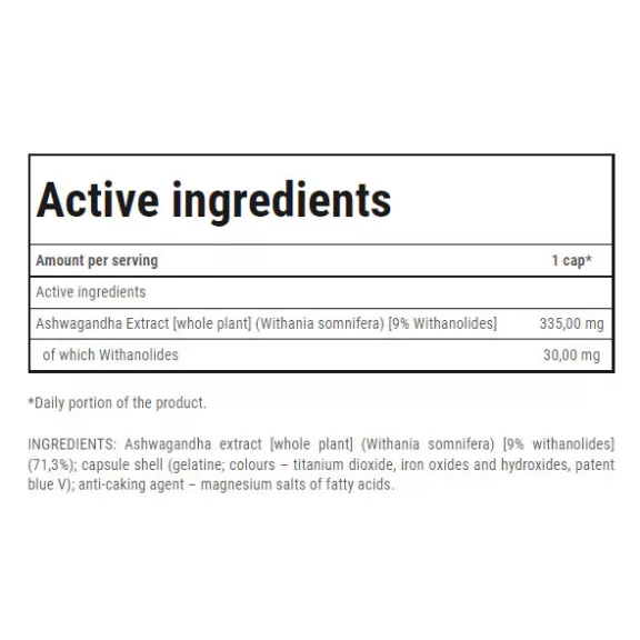Trec Nutrition - Ashwagandha MAX - 60 kapszula Trec Nutrition - Ashwagandha MAX - 60 kapszula