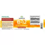 Swanson B12 vitamin 500mcg 100 kapszula Kobalamin