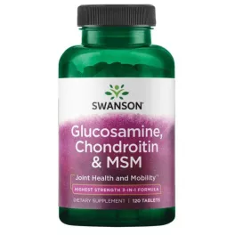   Swanson Glucosamine, Chondroitin & MSM 3-in-1formula 120 tabletta