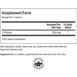 Swanson L-Proline 500mg 100 kapszula