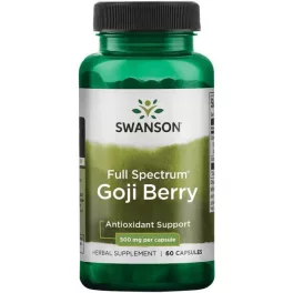 Swanson Goji Berry (Goji bogyó) 500mg 60 kapszula