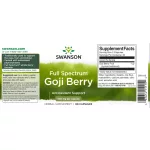 Swanson Goji Berry (Goji bogyó) 500mg 60 kapszula