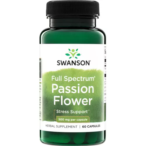 Swanson Golgotavirág (Passion flower) 500mg 60 kapszula