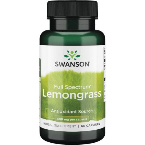 Swanson Lemongrass (Citromfű) 400mg 60 kapszula