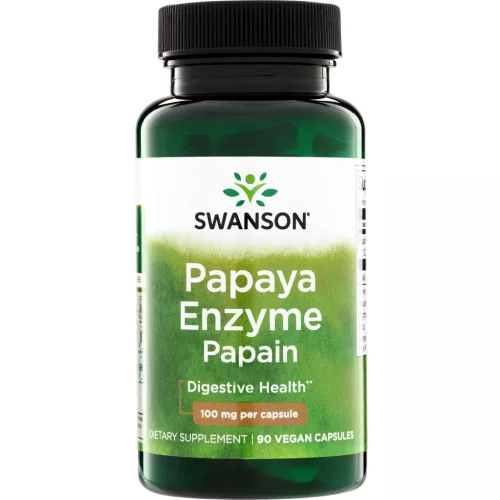 Swanson Papaya Enzim Papain 100mg 60 kapszula