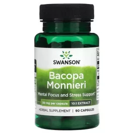 Swanson Bacopa Monnieri 50mg 90 kapszula (10:1 kivonat)