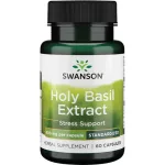 Swanson Holy Basil Extract 400mg (Szent bazsalikom - Tulsi) 60 kapszula