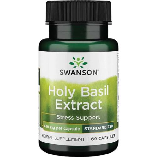 Swanson Holy Basil Extract 400mg (Szent bazsalikom - Tulsi) 60 kapszula