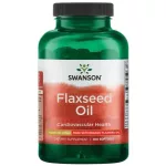 Swanson Flaxseed Oil 1000mg (Organikus lenmagolaj) 100 kapszula