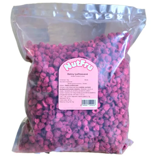 Paleolit Liofilizált málna szemek 1kg lédig Raspberries freeze-dried