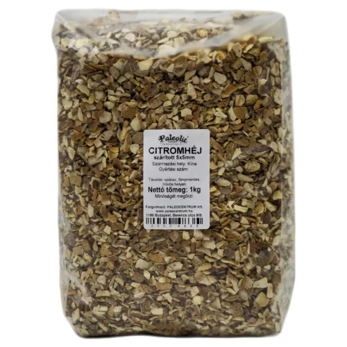 Paleolit Citromhéj 5x5mm szárított 1kg Lemon peels