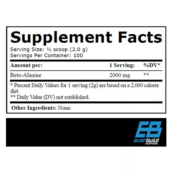 EverBuild Beta Alanine (100% tiszta) - 200g EverBuild Beta Alanine (100% tiszta) - 200g