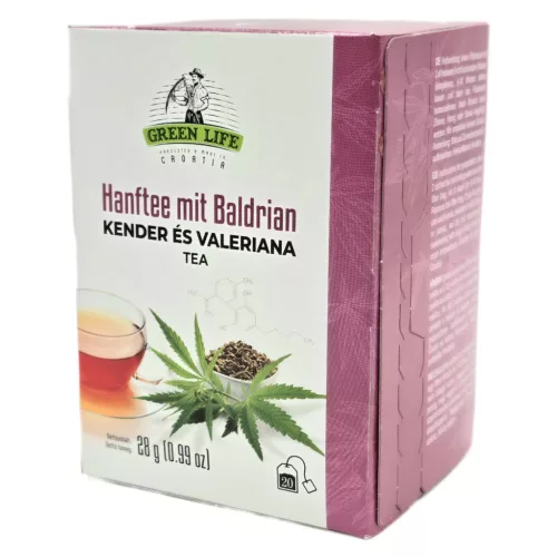 Green Life Kender és valeriana tea 20 filter Hemp Tea with Valerian Root