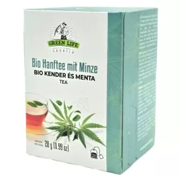   Green Life BIO Kender és menta tea 20 filter Organic Hemp Tea with Mint