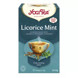 Yogi BIO Édesgyökér tea mentával 17x1,8g Licorice Mint