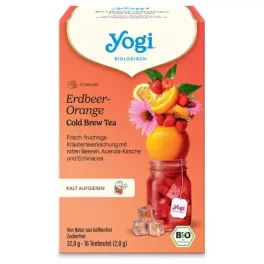   Yogi BIO Epres-narancsos jeges tea 16x1,8g Erdbeer-Orange Cold Brew Tea