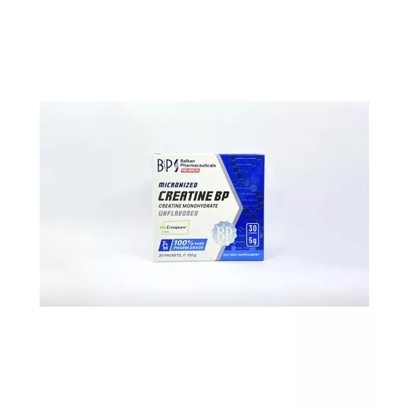 Balkan Pharma Creatine BP 30x5g - Ízesítetlen - Kreatin monohidrát Balkan Pharma Creatine BP 30x5g - Ízesítetlen - Kreatin monohidrát