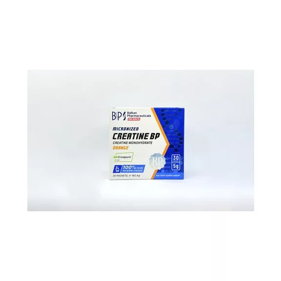Balkan Pharma Creatine BP 30x5g - Narancs - Kreatin monohidrát Balkan Pharma Creatine BP 30x5g - Narancs - Kreatin monohidrát