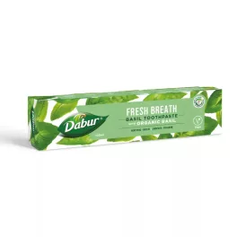   Dabur Fresh Breath Basil fogkrém 100ml fluormentes, organikus