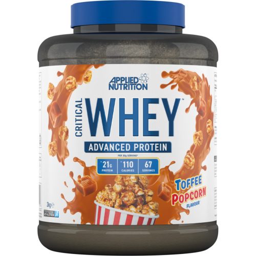 Applied Nutrition - Critical Whey Protein 2kg - Toffee Popcorn - Tejsavó Fehérje, karamelles pattogatott kukorica