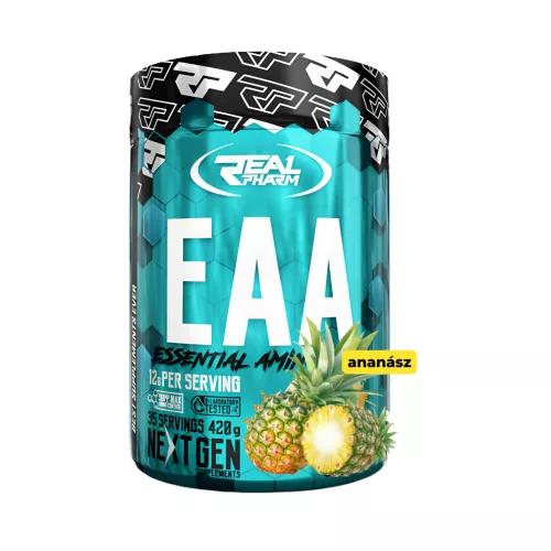Real Pharm EAA Esszenciális aminosav italpor - ananász íz - 420g