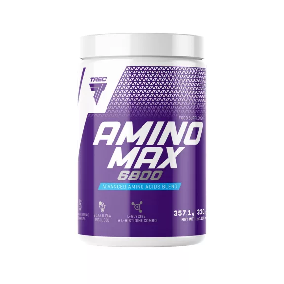 Trec Amino MAX 6800 - Aminósav - 320 kapszula Trec Amino MAX 6800 - Aminósav - 320 kapszula
