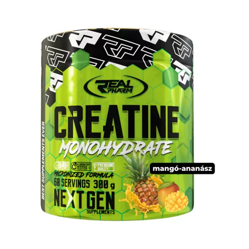 Real Pharm Mikronizált Kreatin italpor - ananász íz- 300g 