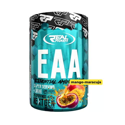 Real Pharm EAA Esszenciális aminosav italpor - mango-maracuja íz - 420g