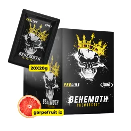   Real Pharm Behemoth BOX - edzés előtti italpor tasakos - 20x20g Grapefruit íz