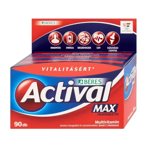 Béres Actival Max Multivitamin 90db filmtabletta