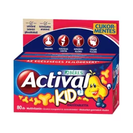 Béres Actival Kid Multivitamin 80db rágótabletta