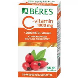  Béres C-vitamin 1000 mg Retard 90db filmtabletta csipkebogyó+D3