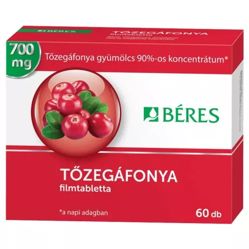 Béres Tőzegáfonya 700mg 60db filmtabletta