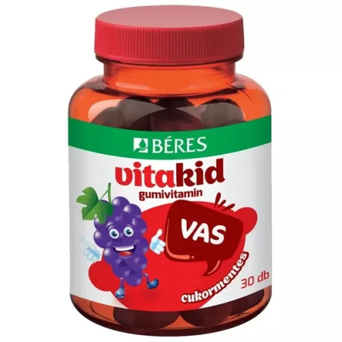 Béres Vitakid Vas gumivitamin 30db gumitabletta