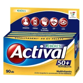Béres Actival 50+ Multivitamin 90db filmtabletta