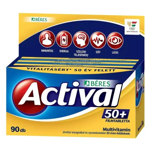 Béres Actival 50+ Multivitamin 90db filmtabletta