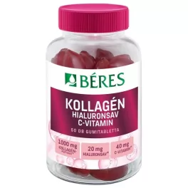   Béres Kollagén, Hialuronsav, C-vitamin 50db cukormentes gumitabletta