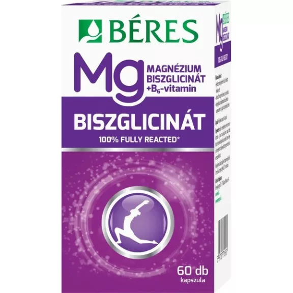 Béres Magnézium biszglicinát + B6- vitamin 60db kapszula Béres Magnézium biszglicinát + B6- vitamin 60db kapszula