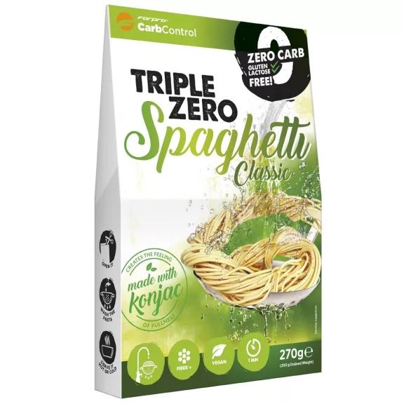Triple Zero Spagetti natúr konjac tészta 270g Triple Zero Spagetti natúr konjac tészta 270g