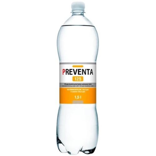 Preventa 125 csökkentett deutérium tartalmú szénsavmentes ivóvíz 1,5l DRS