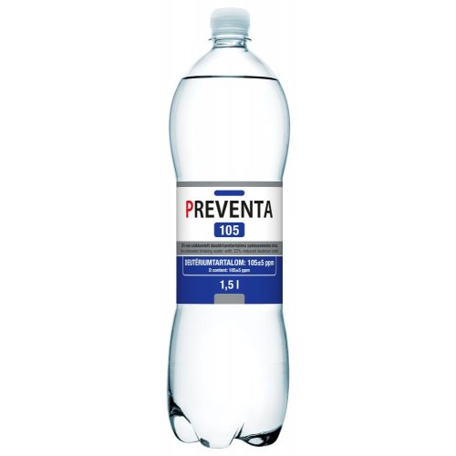 Preventa 105 csökkentett deutérium tartalmú szénsavmentes ivóvíz 1,5l DRS