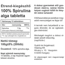 Vitaking Spirulina alga 500mg (200) tabletta