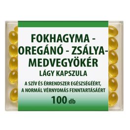   Dr. Chen Fokhagyma - Oregánó - Zsálya - Medvegyökér 100db lágyzselatin kapszula