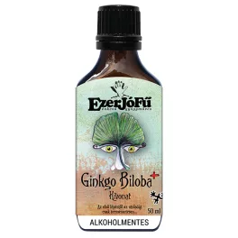   EzerJóFű Ginkgo Biloba+ kivonat 50ml alkoholmentes, növényi glicerinnel