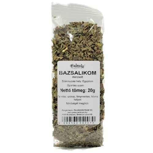 Paleolit Bazsalikom morzsolt 20g Basil leaves crushed without stems