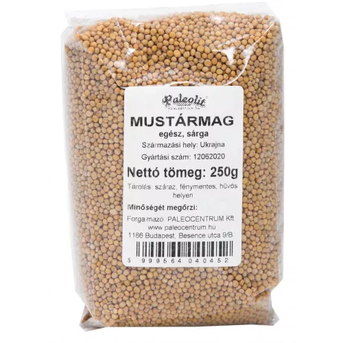 Paleolit Mustármag egész sárga 250g White mustard - Sinapis Alba