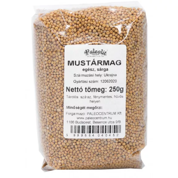 Paleolit Mustármag egész sárga 250g White mustard - Sinapis Alba Paleolit Mustármag egész sárga 250g White mustard - Sinapis Alba