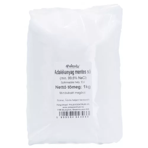 Paleolit Adalékanyag mentes tiszta gyógysó 1kg (99,6% NaCl)