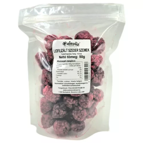 Paleolit Liofilizált szeder szemek 50g Blackberries freeze-dried